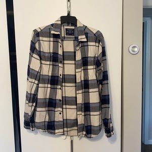 Blue and white flannel from American Eagle